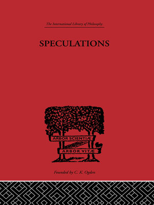 cover image of Speculations